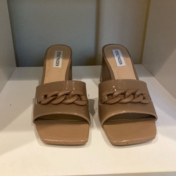 Steve Madden Shoes - Steve Madden Patent Leather Mule Heels